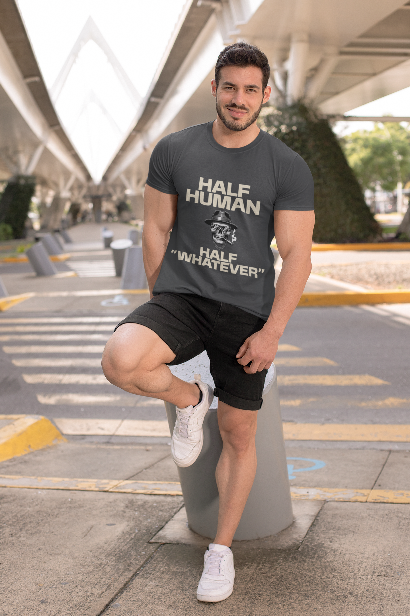 Half Human  - Crew T-Shirt